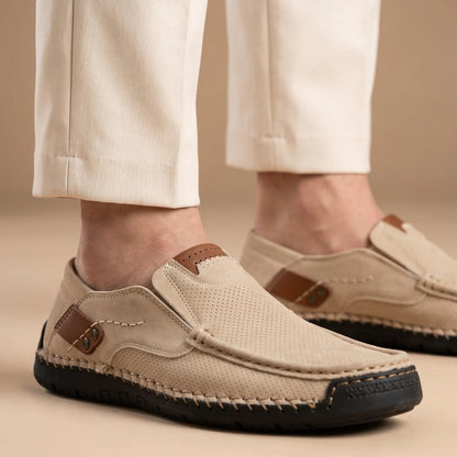 Men’s Contrast Stitch Loafers