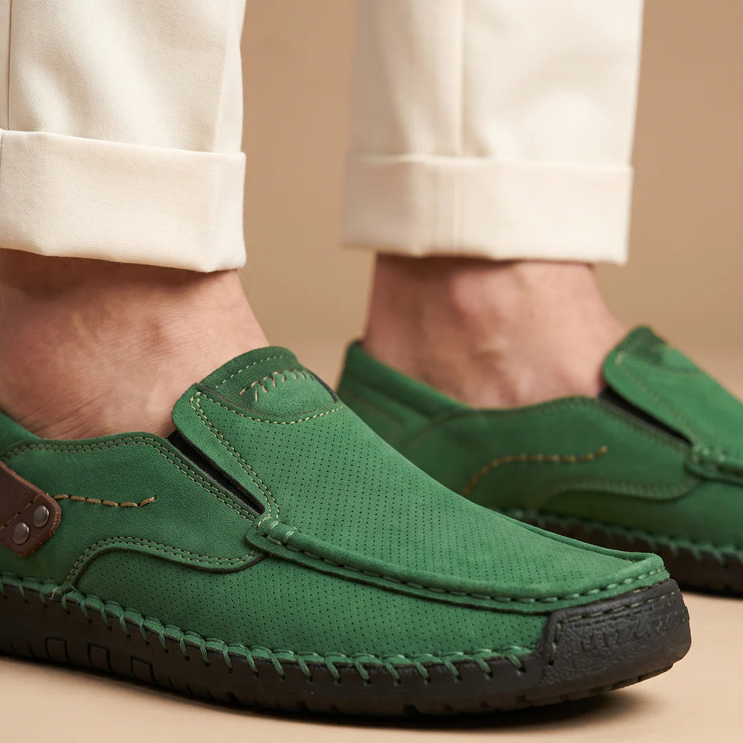 Men’s Contrast Stitch Loafers