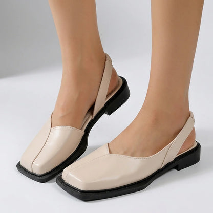 Women’s Square-Toe Slingback Flats