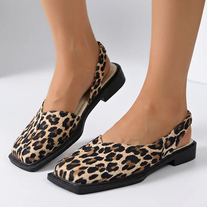Women’s Square-Toe Slingback Flats