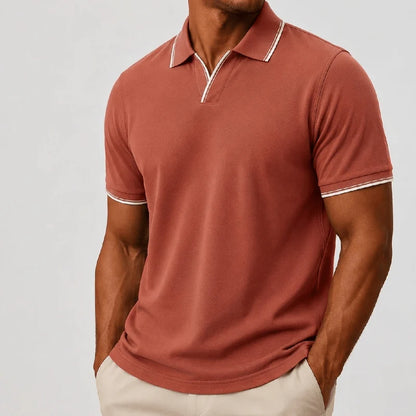 Men’s Contrast-Trim Polo Shirt