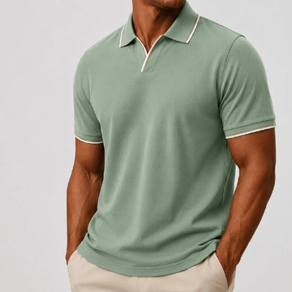 Men’s Contrast-Trim Polo Shirt