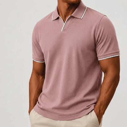 Men’s Contrast-Trim Polo Shirt