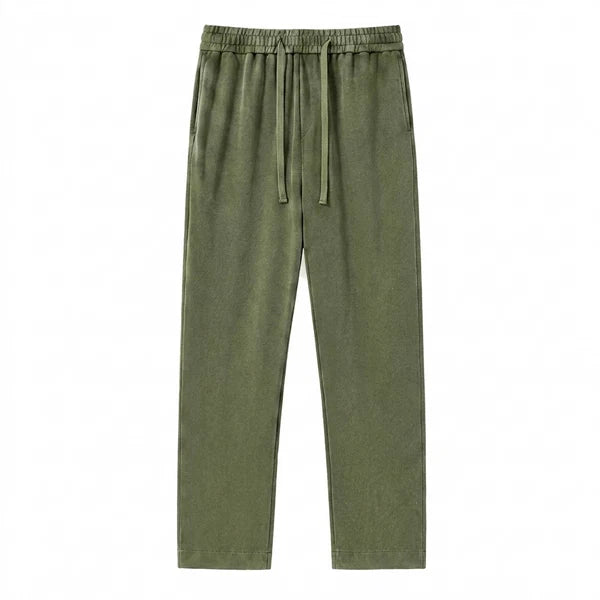 Men's Washed Straight-Leg Joggers