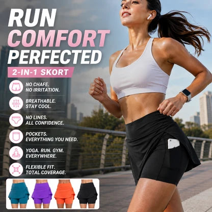 Women's Skirt-Style Active Shorts
