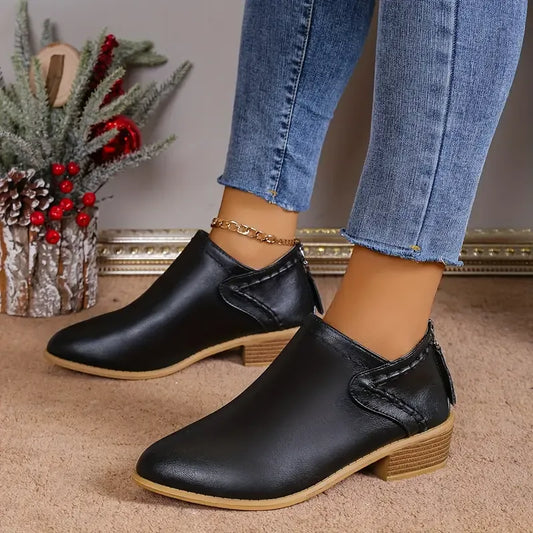 All-Season Stylish Chelsea Ankle Boots with Mid Heel