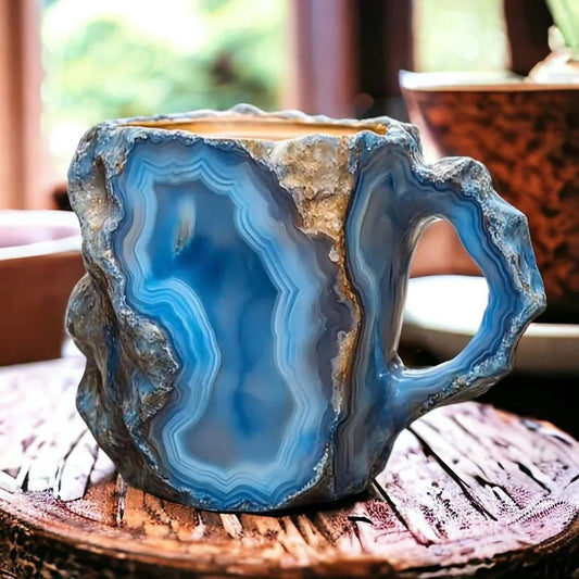 Geode-Style Crystal Effect Coffee Mug