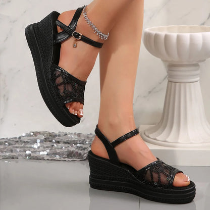 Women’s Adjustable Wedge Platform Support Sandals