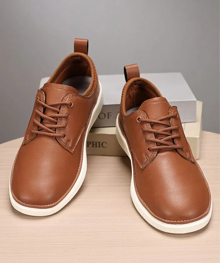 Men's Woven Brogue Lace Up Trainers