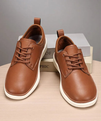 Men's Woven Brogue Lace Up Trainers