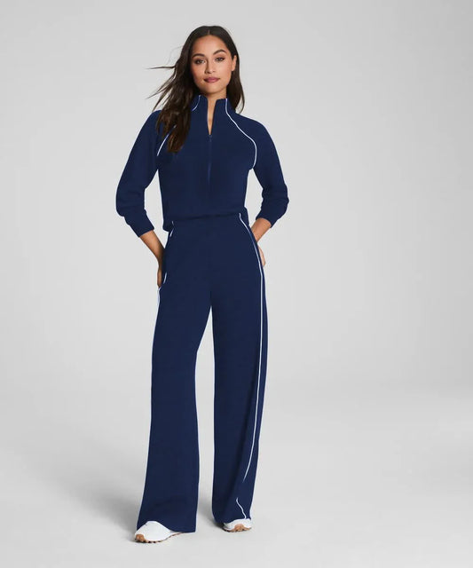 Women’s Relaxed Zip-Front Travel Jumpsuit