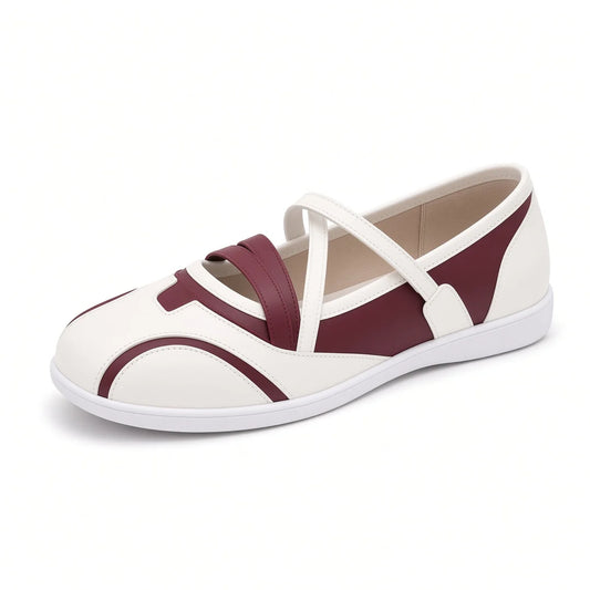 Women's Mesh Strap Mary Jane Flats