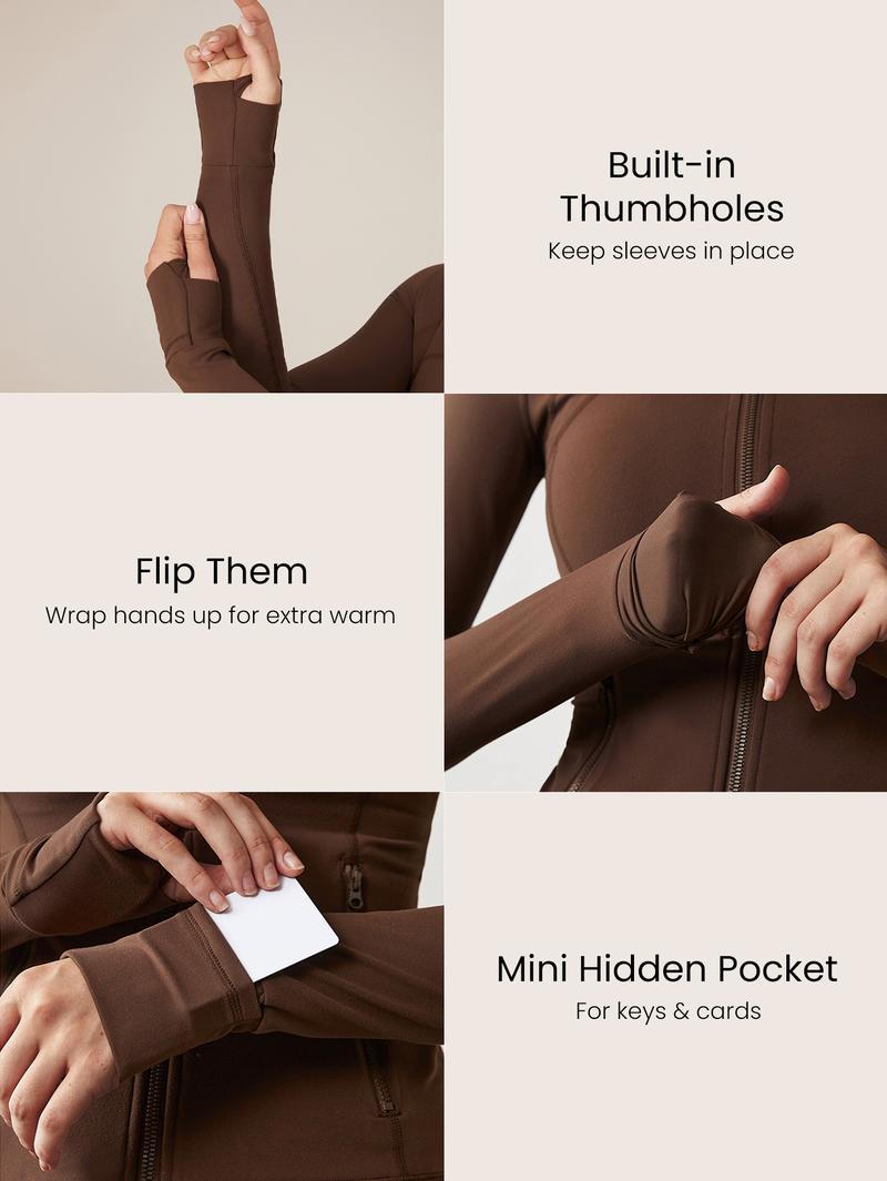 Women’s Sculpting Zip Jacket and Flare Leggings Set
