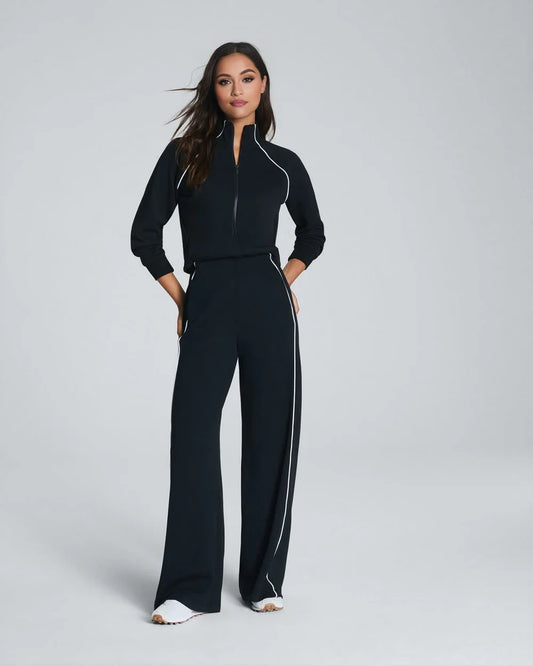 Women’s Relaxed Zip-Front Travel Jumpsuit
