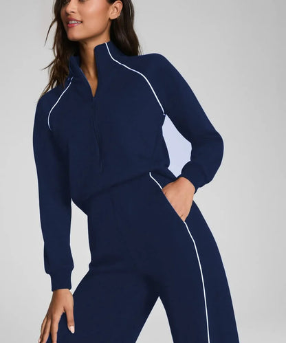 Women’s Relaxed Zip-Front Travel Jumpsuit