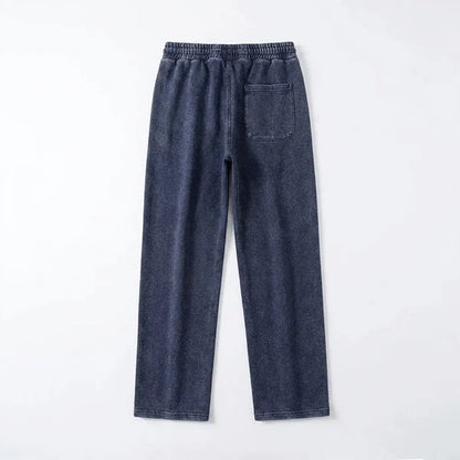 Men's Washed Straight-Leg Joggers