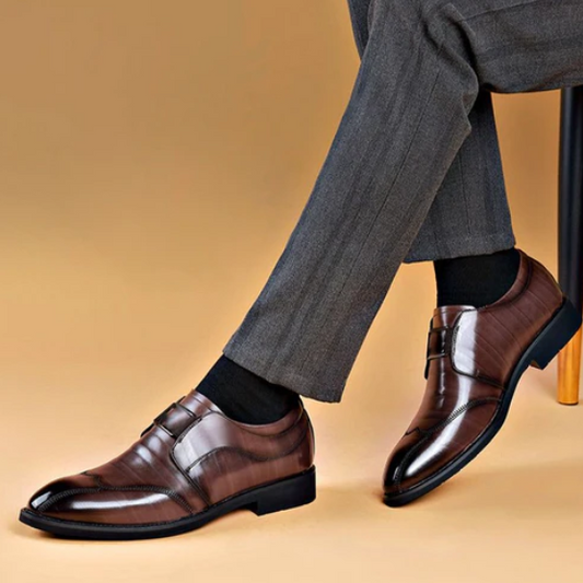 New Men's Leather-Look Sports Shoes