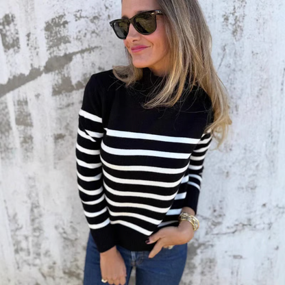 Women's Striped Knit Sweater