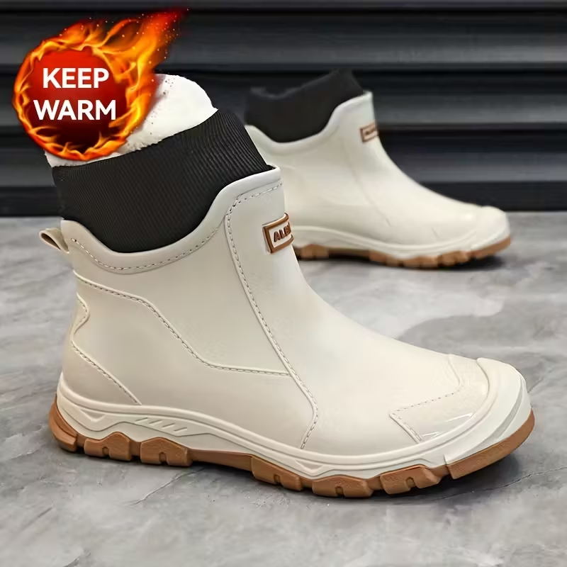 Men’s Fleece-Lined Waterproof Snow Boots