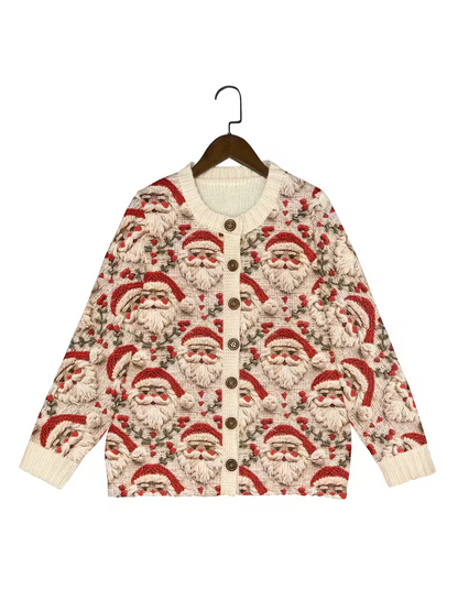 Women’s Festive Santa Claus Cardigan