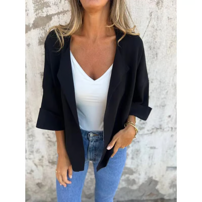 Women's elegant casual jacket with lapels