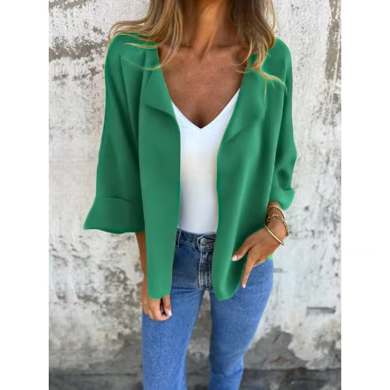 Women's elegant casual jacket with lapels