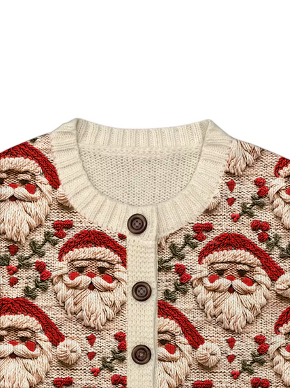 Women’s Festive Santa Claus Cardigan