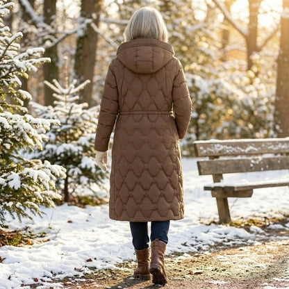 Women’s Longline Hooded Down Winter Coat