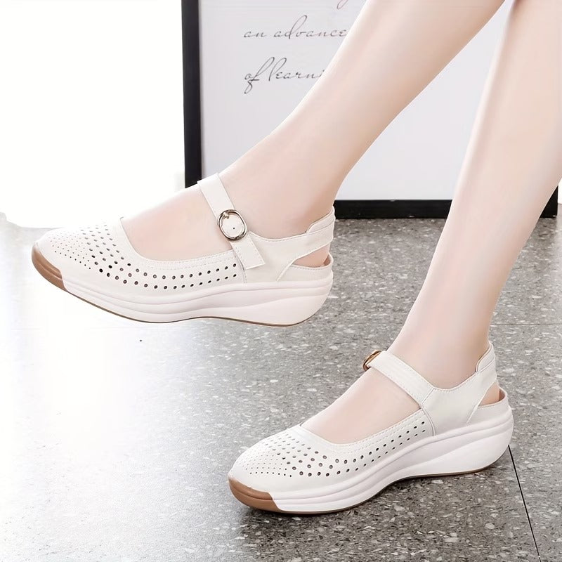 Women’s Breathable Platform Comfort Strap Shoes