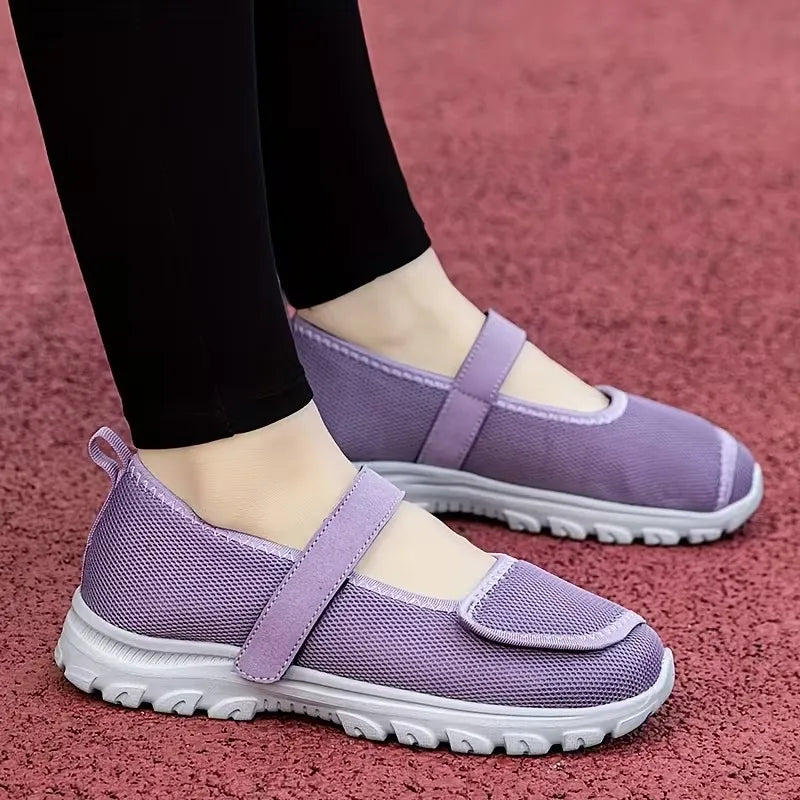 Women’s Breathable Hook-and-Loop Comfort Trainers