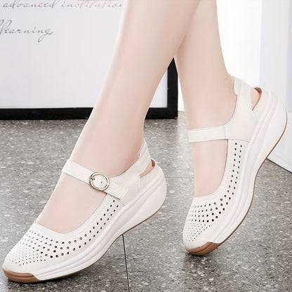 Women’s Breathable Platform Comfort Strap Shoes