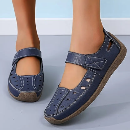 Women's Cut-Out Mary Jane Flat Shoes