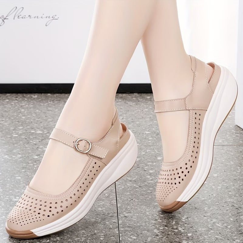 Women’s Breathable Platform Comfort Strap Shoes