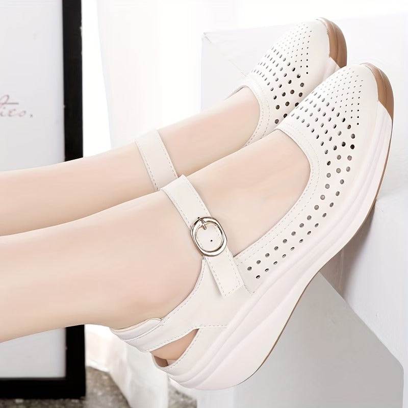Women’s Breathable Platform Comfort Strap Shoes