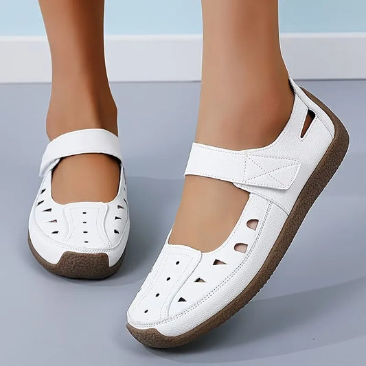 Women's Cut-Out Mary Jane Flat Shoes