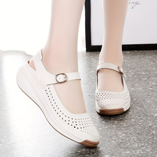 Women’s Breathable Platform Comfort Strap Shoes
