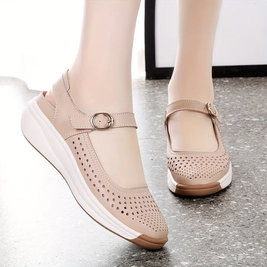 Women’s Breathable Platform Comfort Strap Shoes
