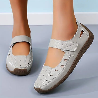 Women's Cut-Out Mary Jane Flat Shoes