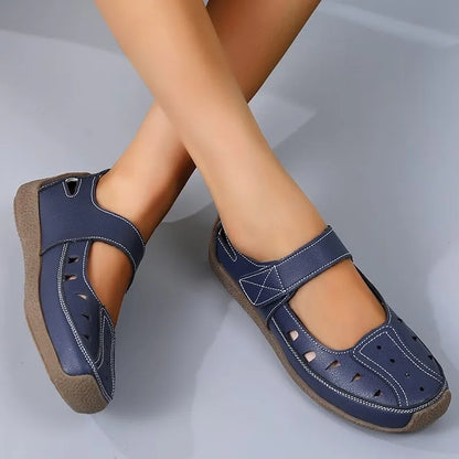 Women's Cut-Out Mary Jane Flat Shoes