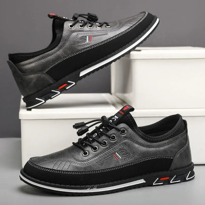 Men's Quick Lace Casual Walking Shoes