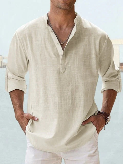 Men's Casual Linen Shirt