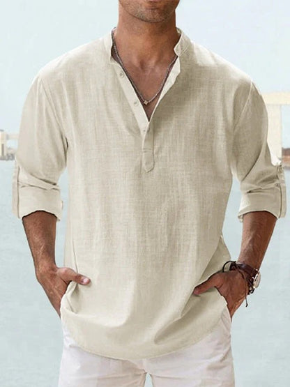 Men's Casual Linen Shirt