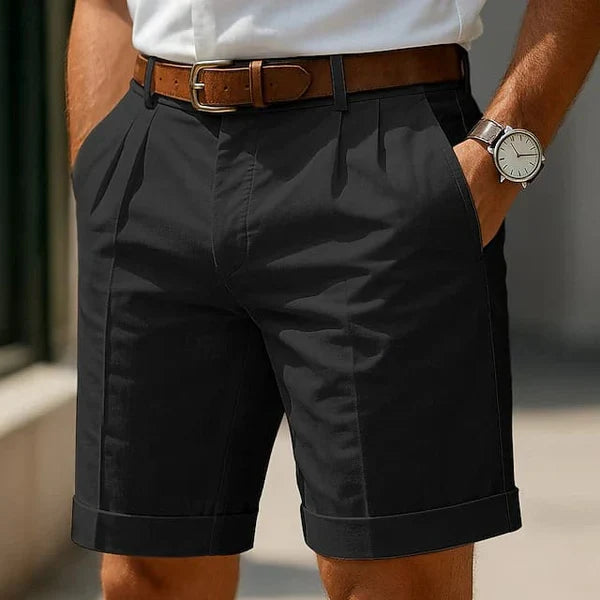 Men’s Pleated Turn-Up Shorts