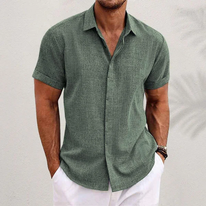 Men’s Lightweight Breathable Linen Shirt – Relaxed Fit