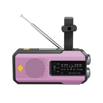 Portable Emergency Solar Hand Crank Radio with Power Bank
