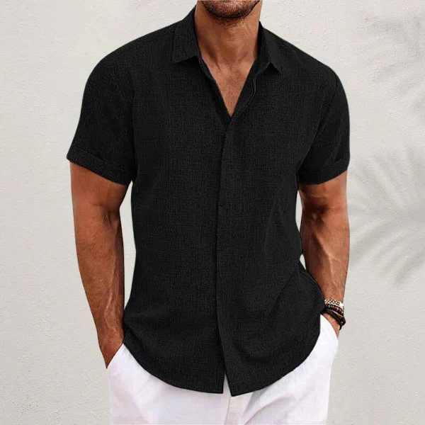 Men’s Lightweight Breathable Linen Shirt – Relaxed Fit