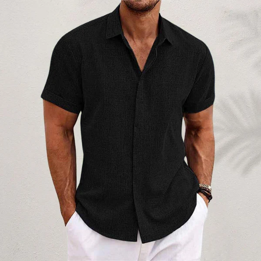 Men’s Lightweight Breathable Linen Shirt – Relaxed Fit