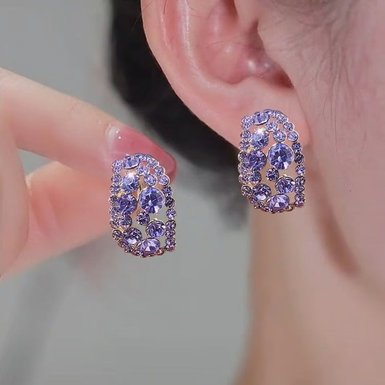Elegant Oval Hoop Earrings