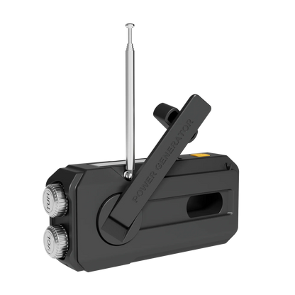 Portable Emergency Solar Hand Crank Radio with Power Bank