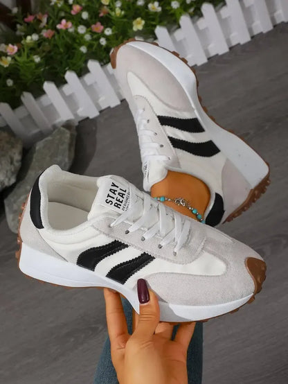 Women’s Lightweight Retro Stripe Comfort Trainers